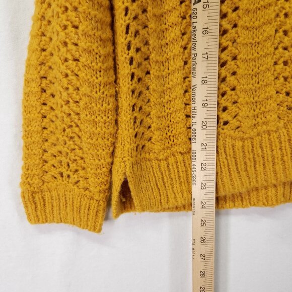 Madewell Wool Alpaca Blend Pullover Sweater Size Medium Windemere Pointelle - Picture 9 of 16